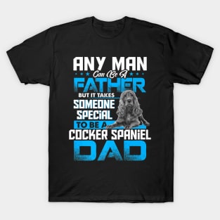 Cocker Spaniel Dad Dog Fathers Day T-Shirt